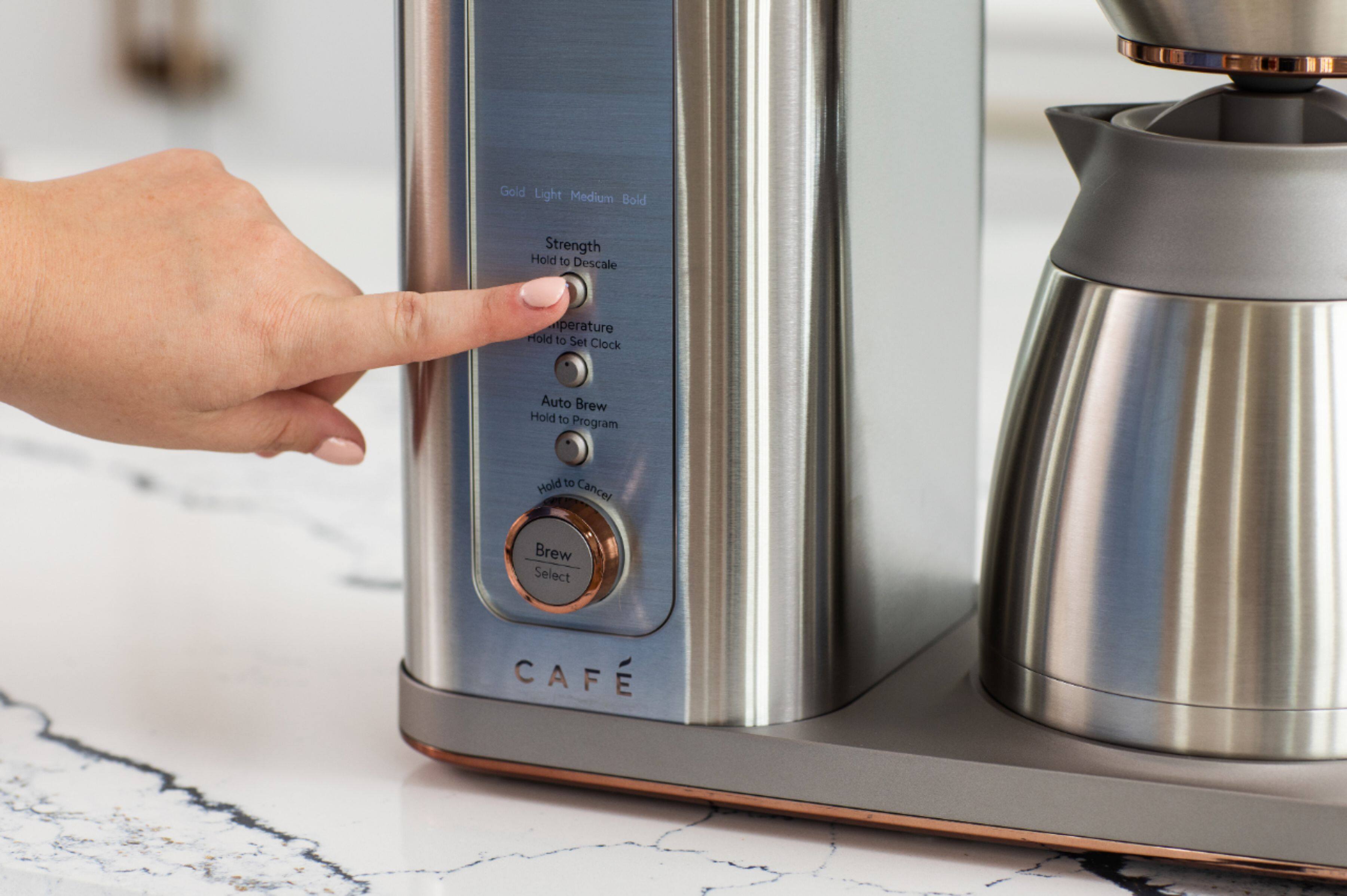 Alt View 19. Café - Smart Drip 10-Cup Coffee Maker with WiFi - Brushed Stainless Steel.