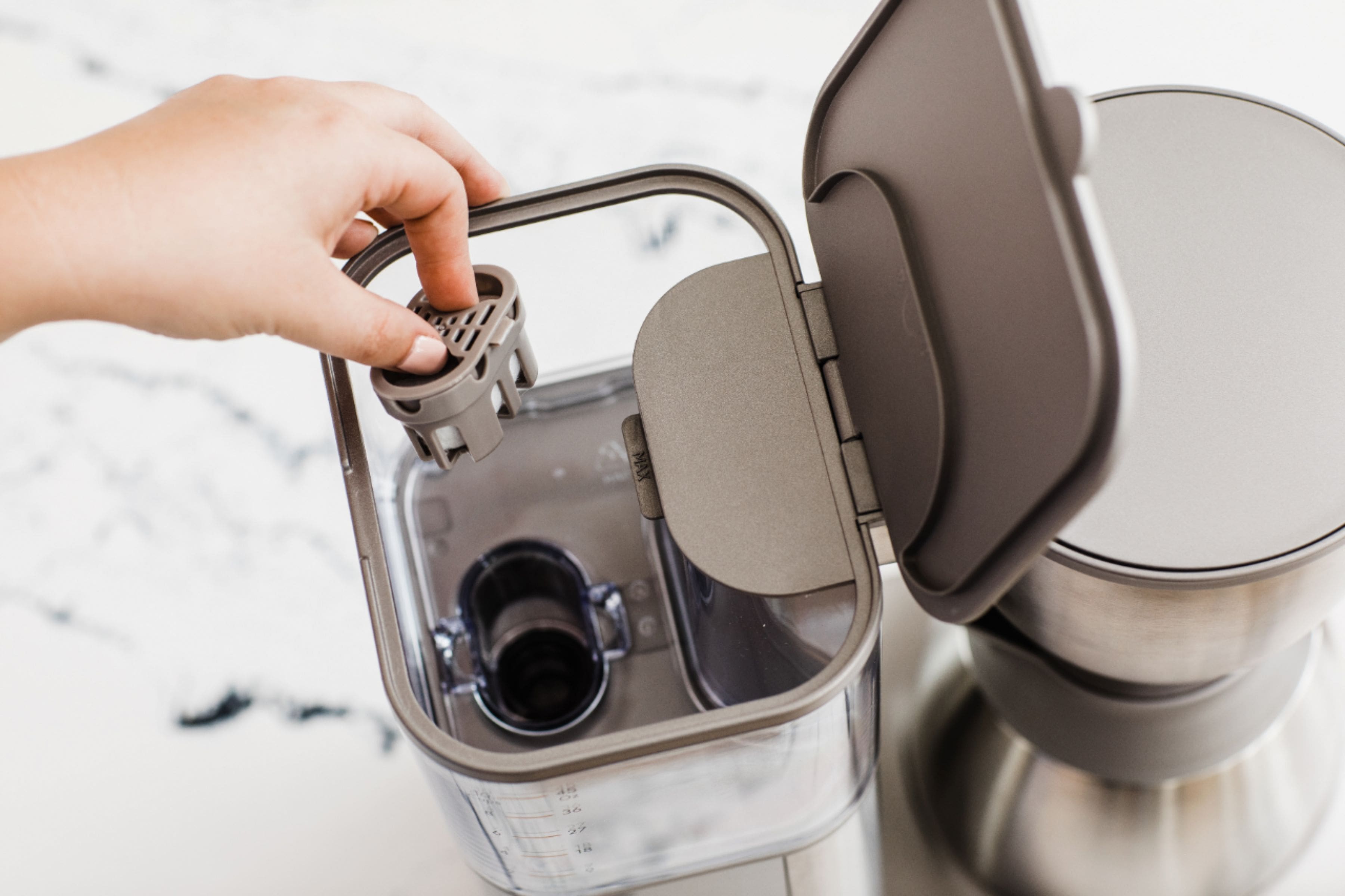 Alt View 21. Café - Smart Drip 10-Cup Coffee Maker with WiFi - Brushed Stainless Steel.