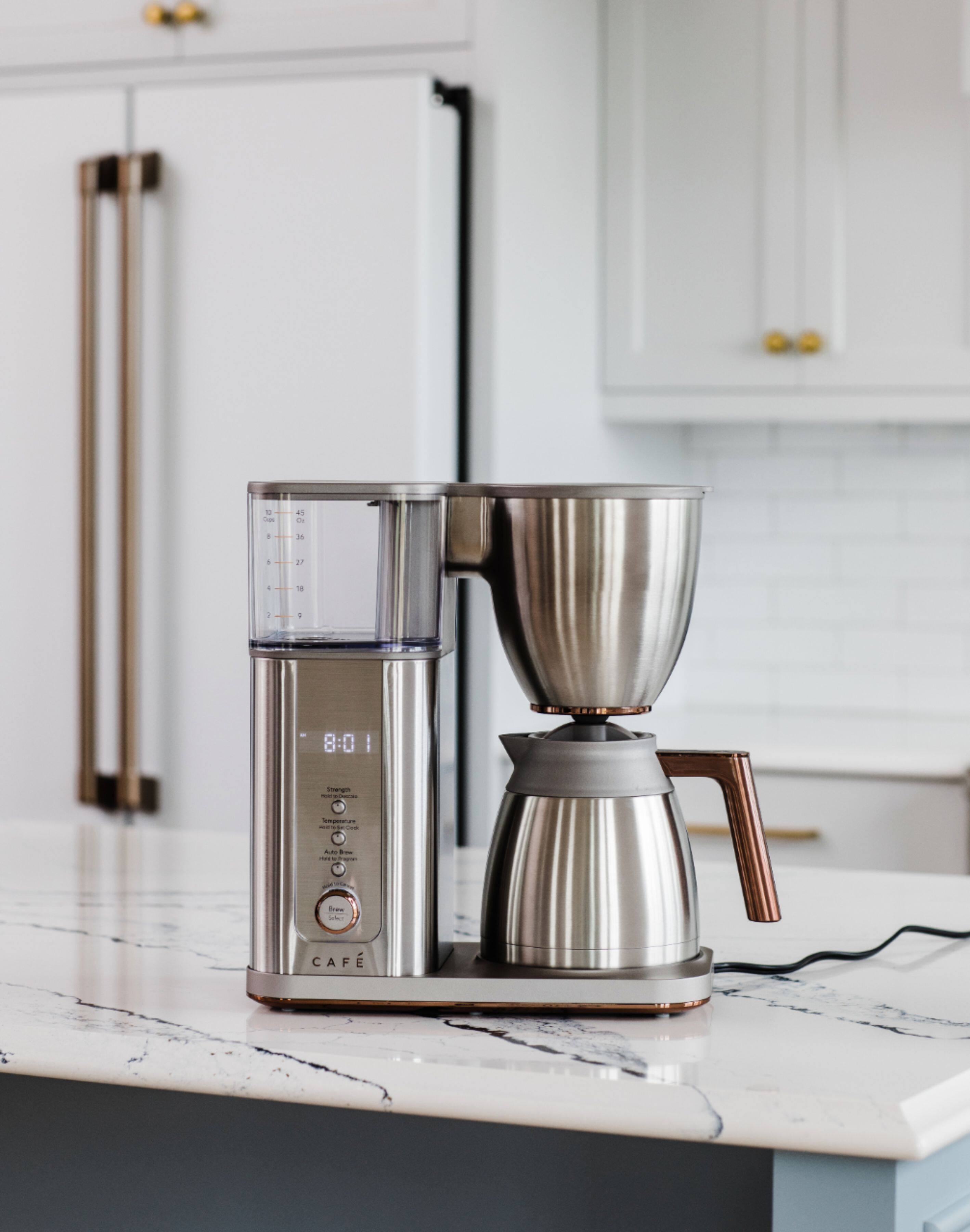 Alt View 24. Café - Smart Drip 10-Cup Coffee Maker with WiFi - Brushed Stainless Steel.