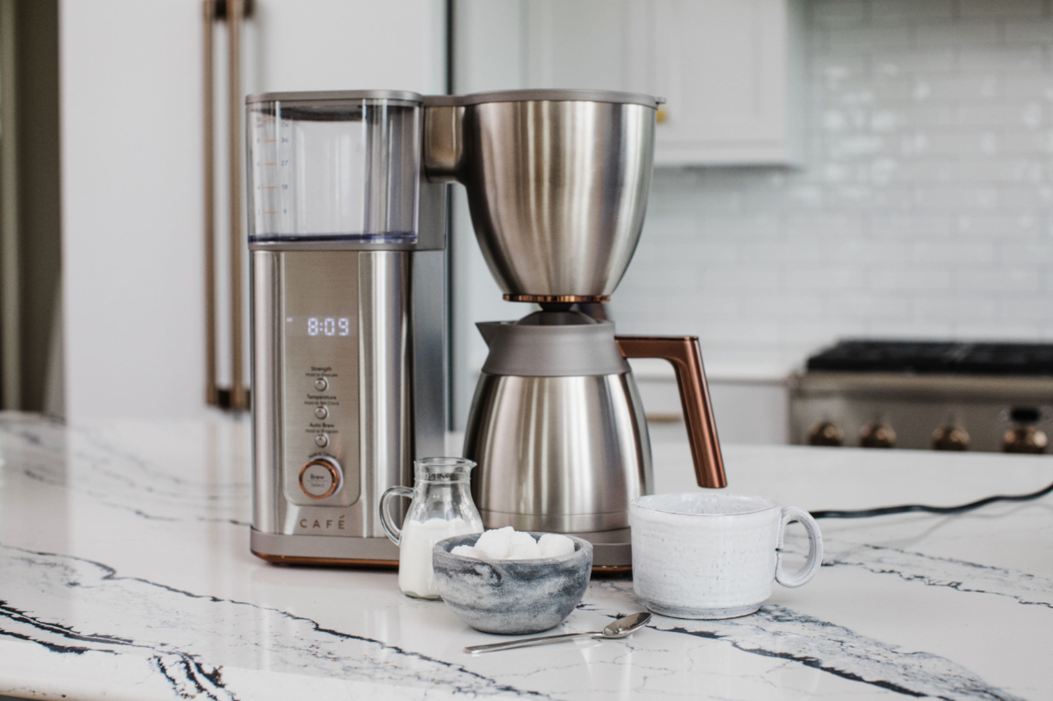 Alt View 25. Café - Smart Drip 10-Cup Coffee Maker with WiFi - Brushed Stainless Steel.