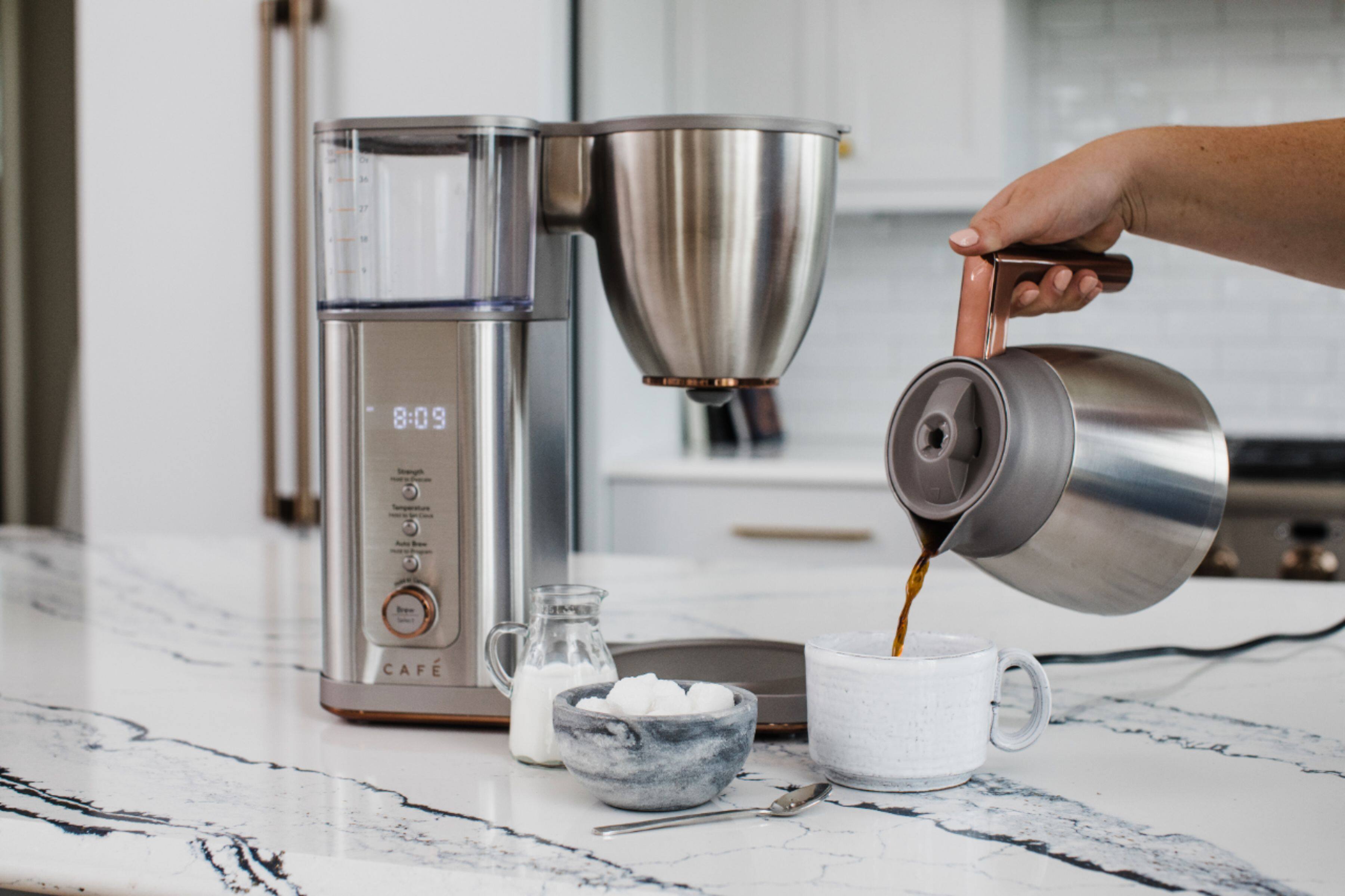 Alt View 26. Café - Smart Drip 10-Cup Coffee Maker with WiFi - Brushed Stainless Steel.