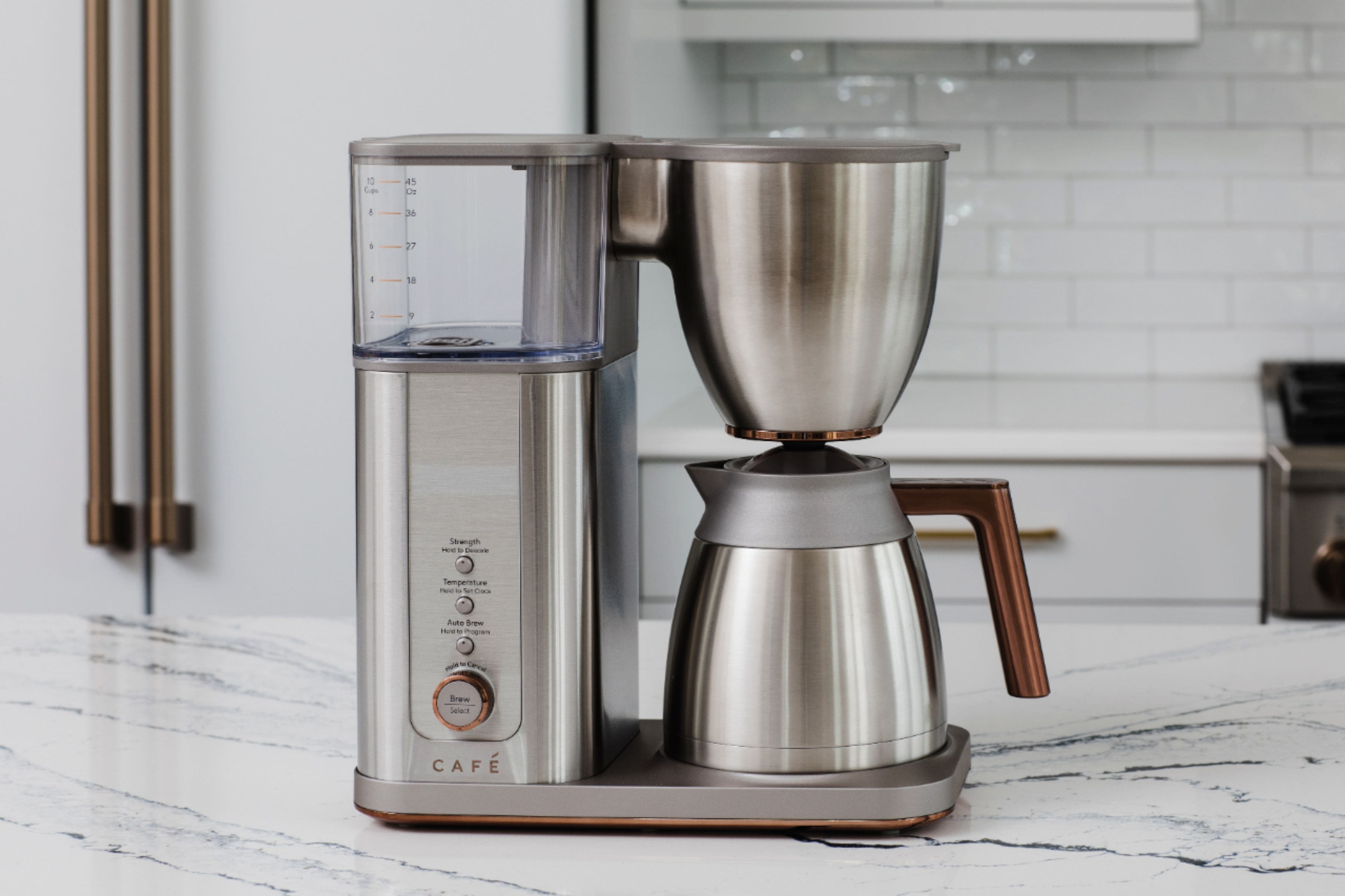 Alt View 27. Café - Smart Drip 10-Cup Coffee Maker with WiFi - Brushed Stainless Steel.