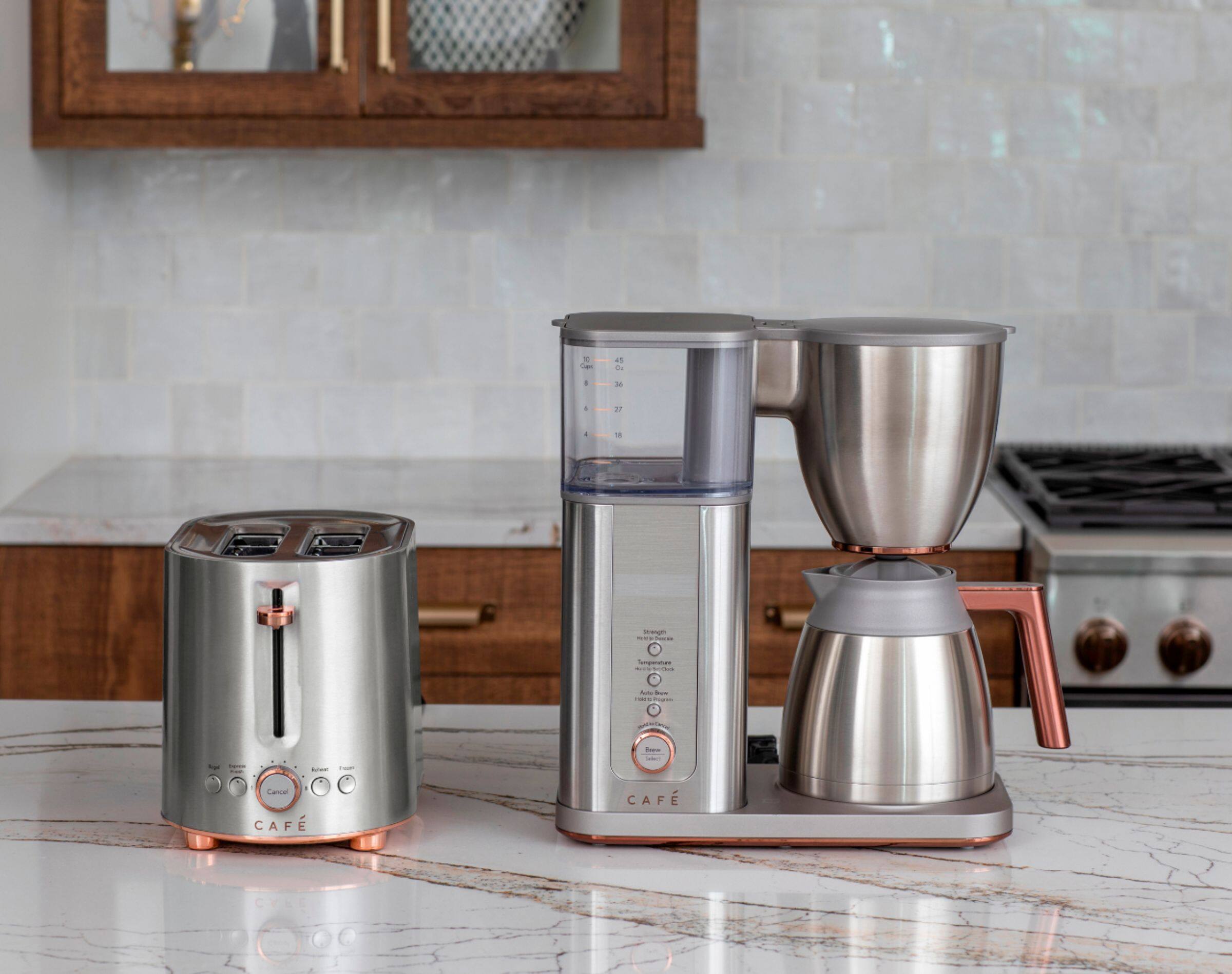 Alt View 35. Café - Smart Drip 10-Cup Coffee Maker with WiFi - Brushed Stainless Steel.