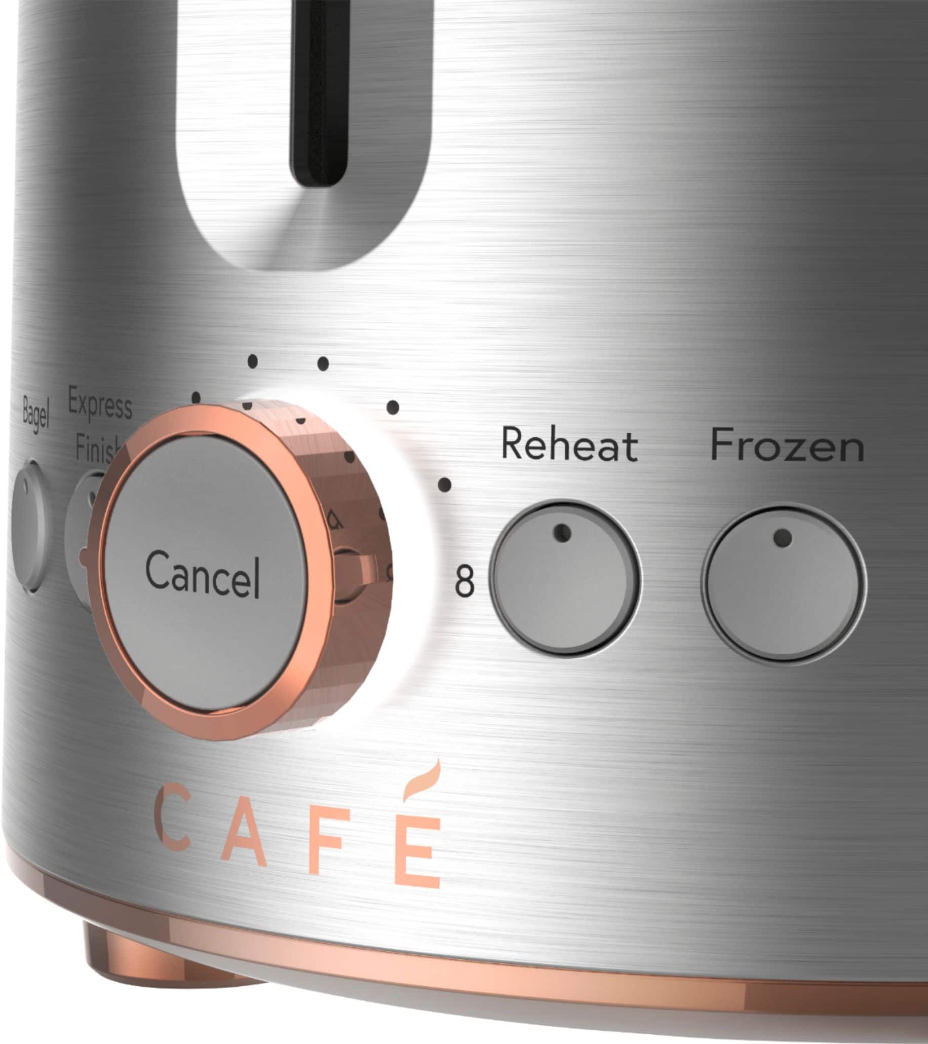 Alt View 11. Café - Specialty 2-Slice Toaster - Stainless Steel.