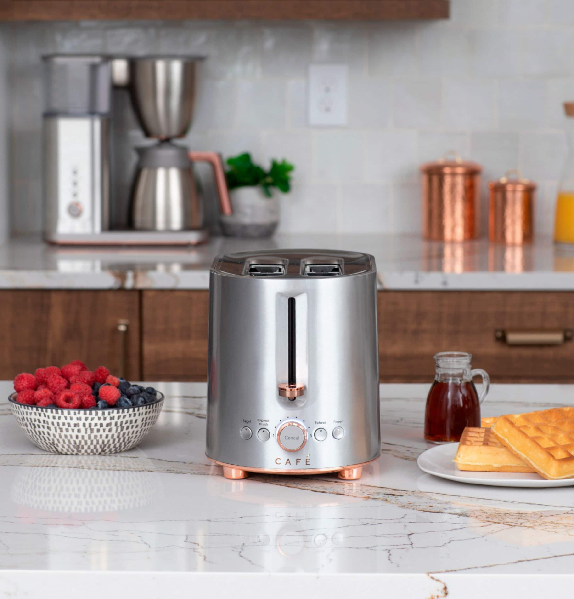 Alt View 19. Café - Specialty 2-Slice Toaster - Stainless Steel.