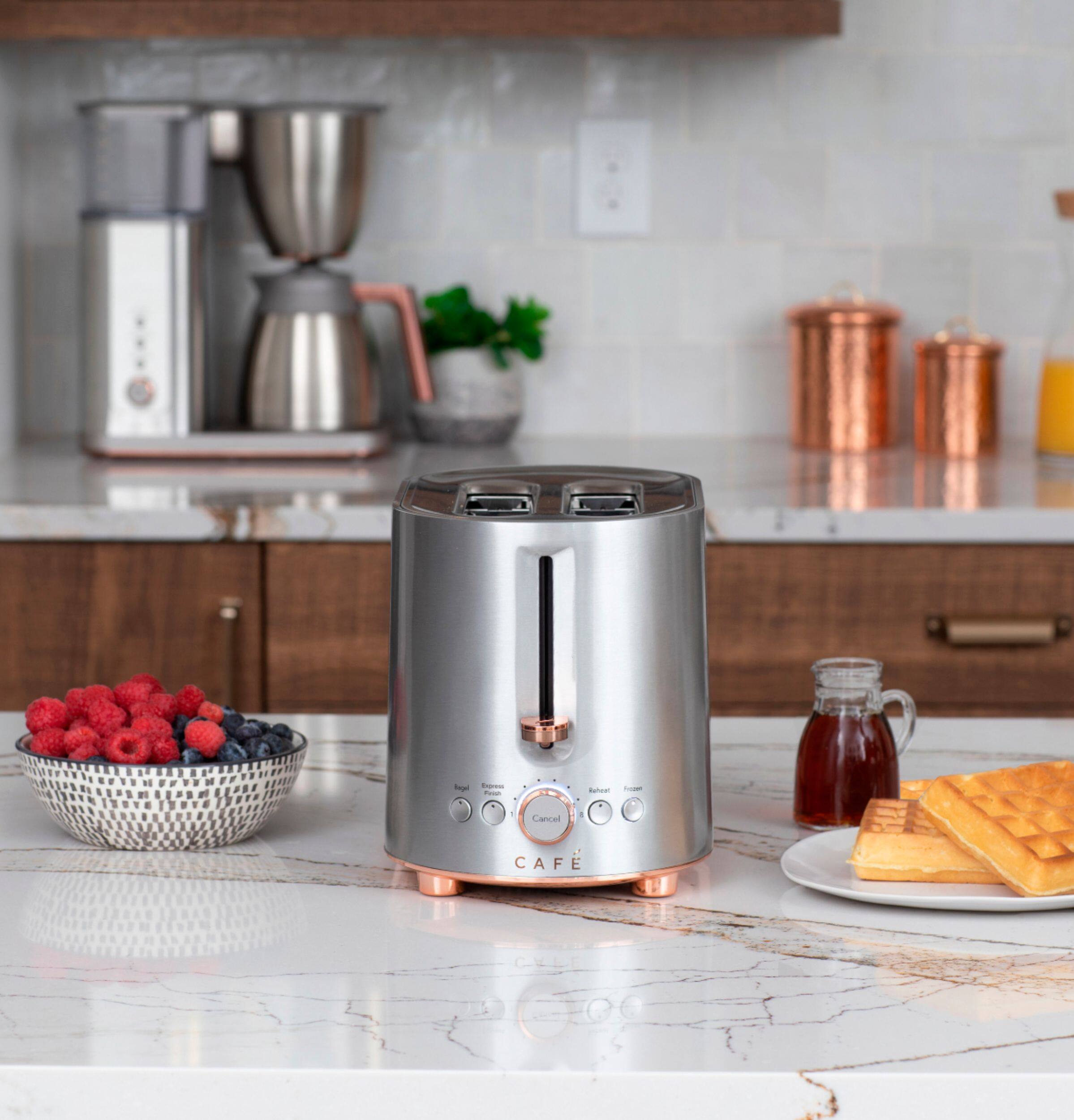 Alt View 19. Café - Specialty 2-Slice Toaster - Stainless Steel.