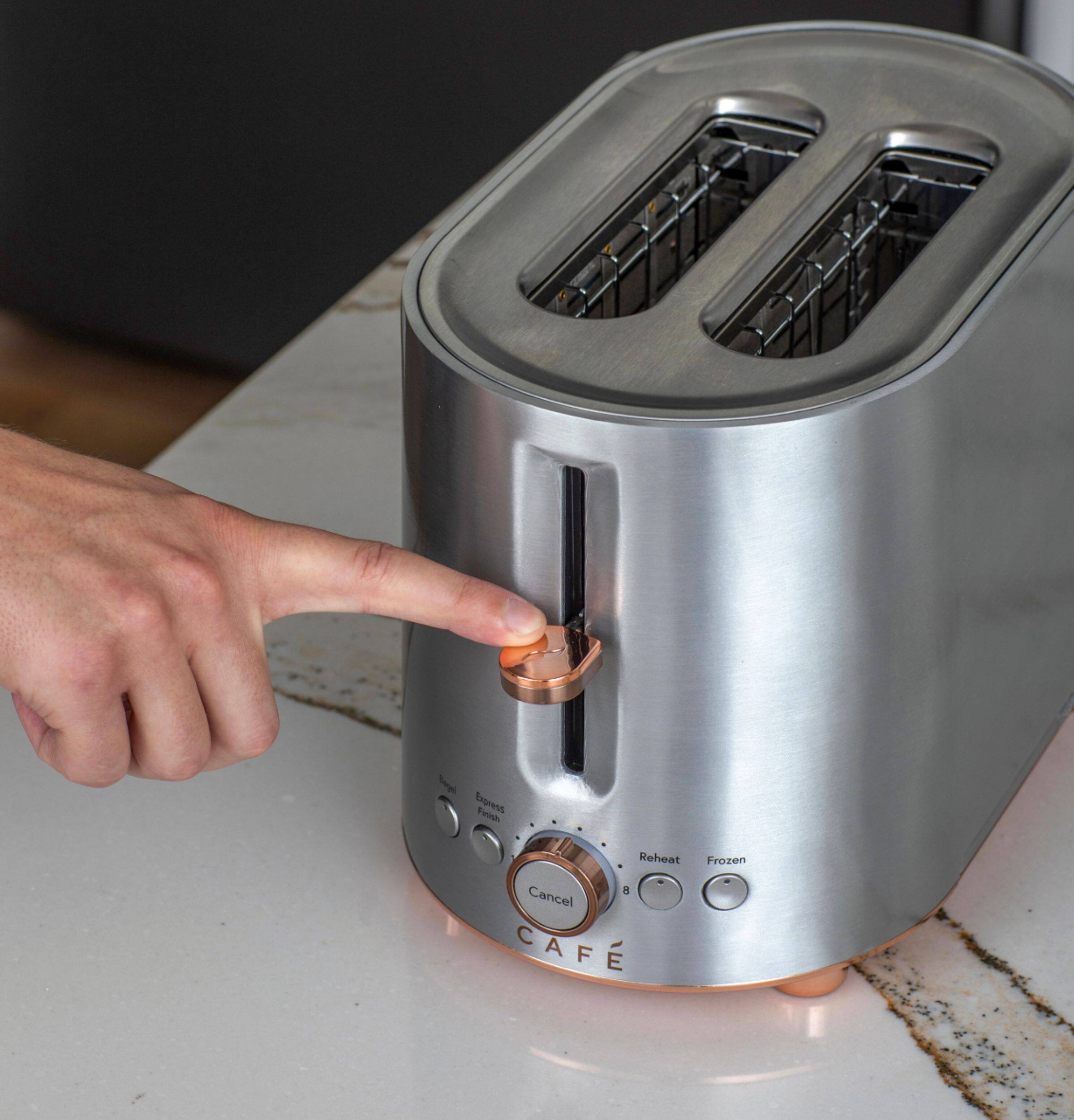 Alt View 23. Café - Specialty 2-Slice Toaster - Stainless Steel.