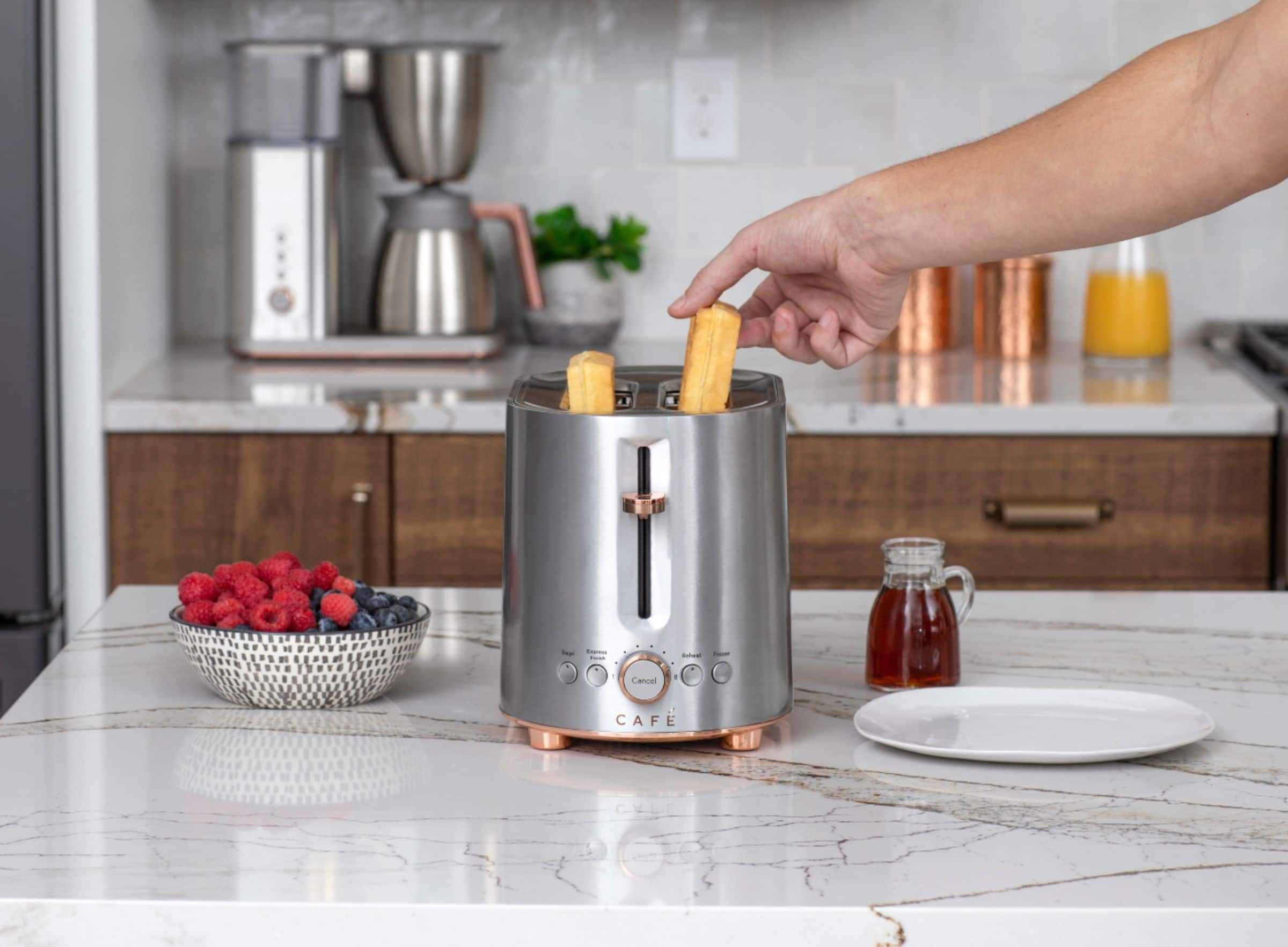 Alt View 24. Café - Specialty 2-Slice Toaster - Stainless Steel.