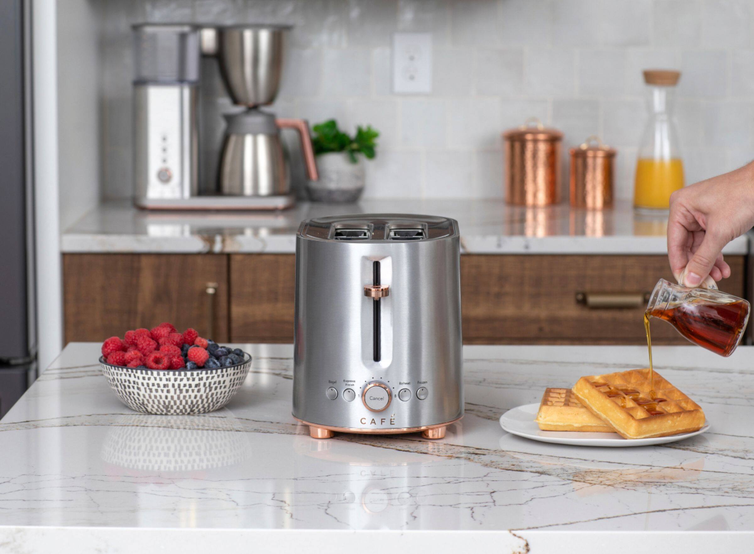 Alt View 25. Café - Specialty 2-Slice Toaster - Stainless Steel.