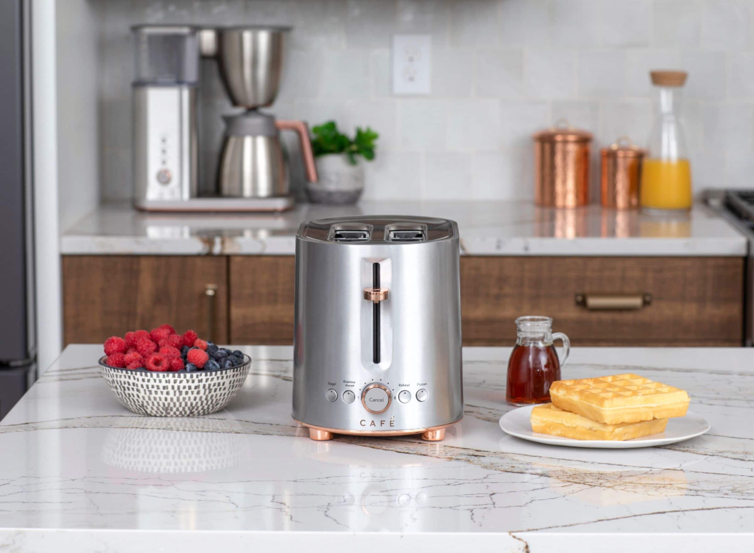 Alt View 28. Café - Specialty 2-Slice Toaster - Stainless Steel.