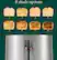 The image showcases a toaster with eight shade options, ranging from light to dark toast. The toaster is displayed in a stainless steel finish, and the shade options are labeled with numbers, making it easy to identify the desired level of toast.