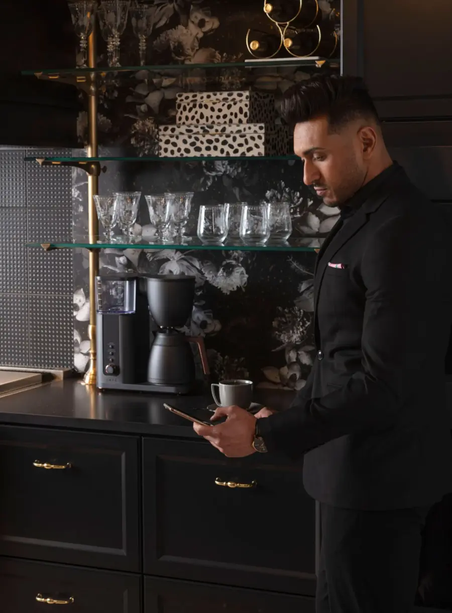 Alt View 18. Café - Smart Drip 10-Cup Coffee Maker with WiFi - Matte Black.