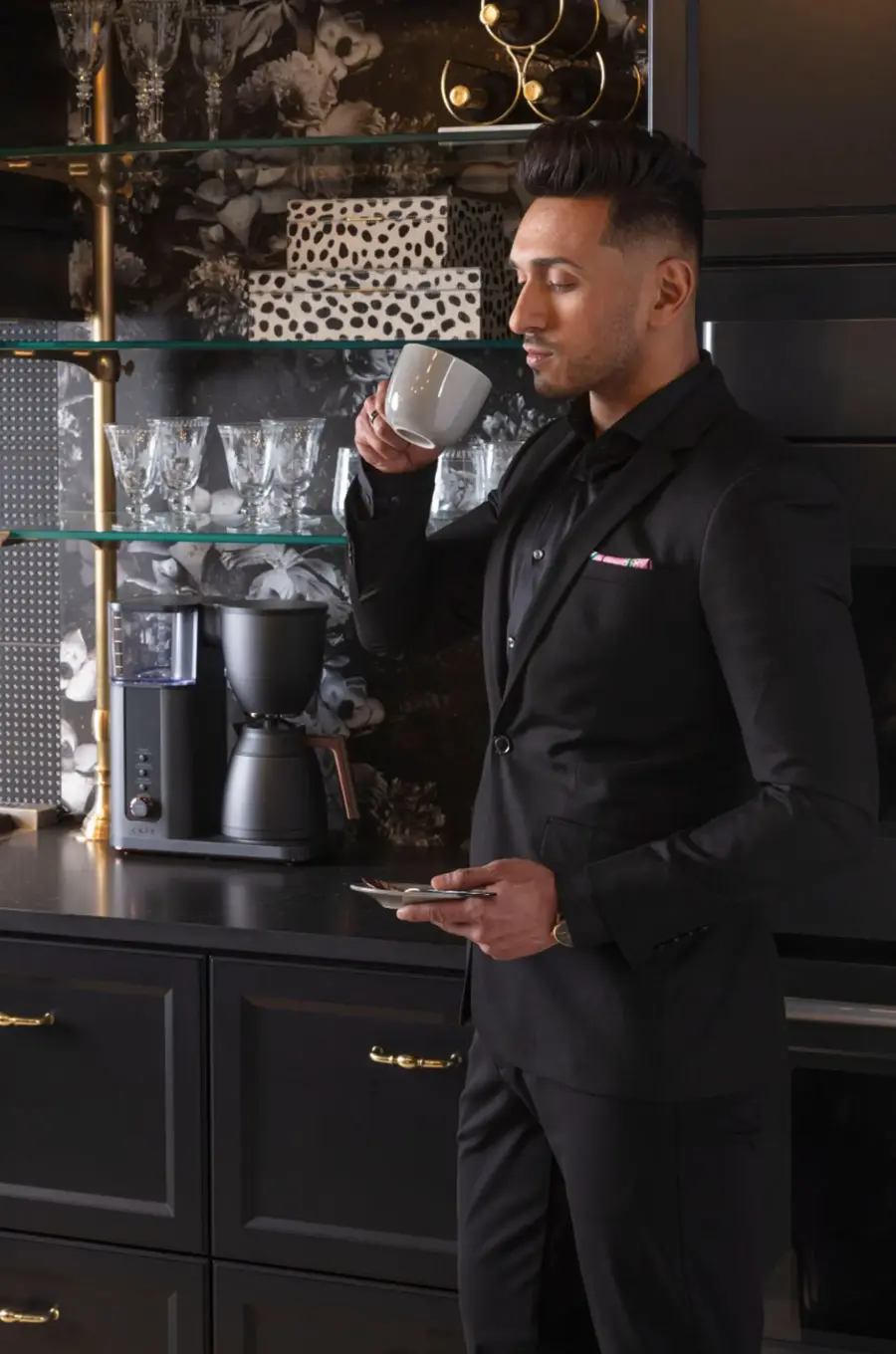 Alt View 19. Café - Smart Drip 10-Cup Coffee Maker with WiFi - Matte Black.