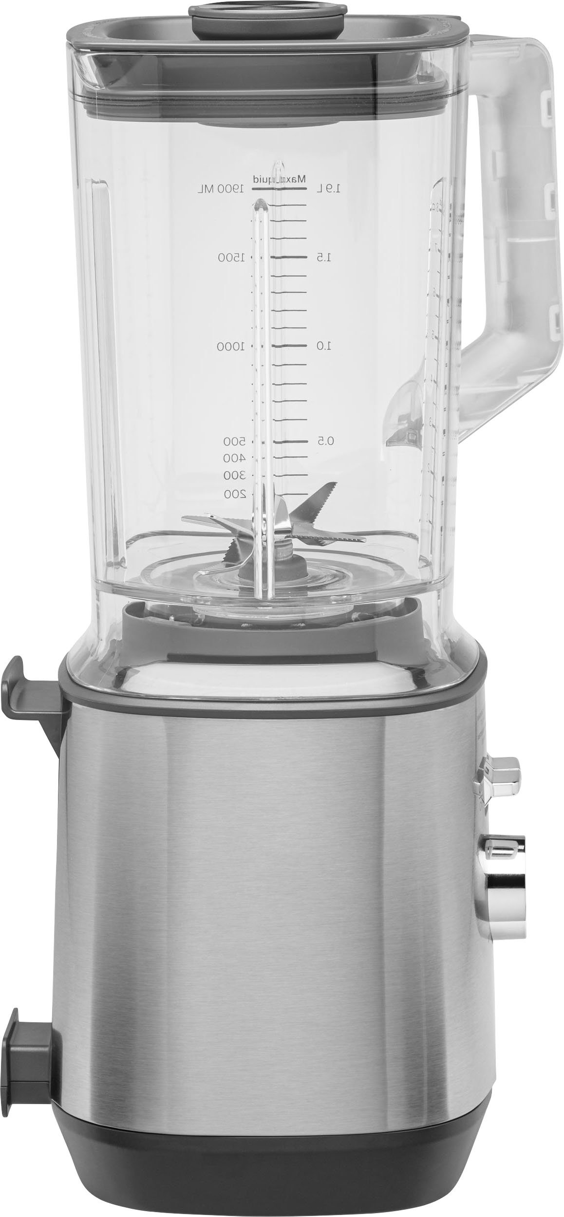 Angle View: GE - 5-Speed 64-Oz. Blender with Blender Cups - Stainless Steel