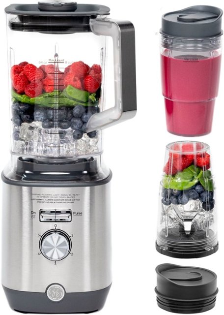 Dyster smugling renere GE 5-Speed 64-Oz. Blender with Blender Cups Stainless Steel G8BCAASSPSS -  Best Buy