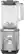 Alt View 14. GE - 5-Speed 64-Oz. Blender with Blender Cups - Stainless Steel.