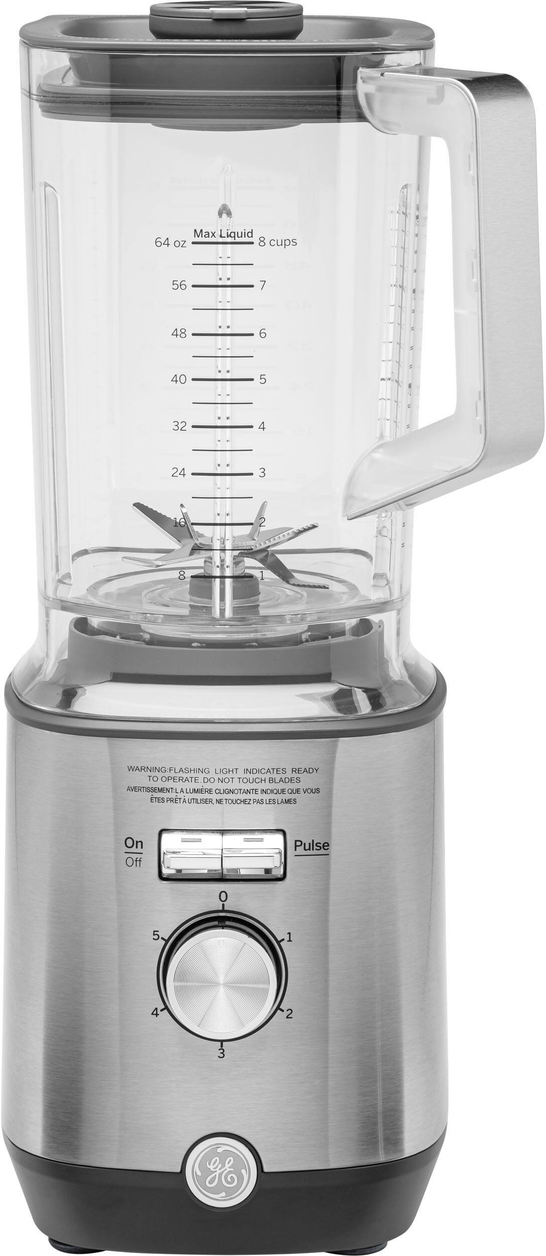 Alt View 14. GE - 5-Speed 64-Oz. Blender with Blender Cups - Stainless Steel.