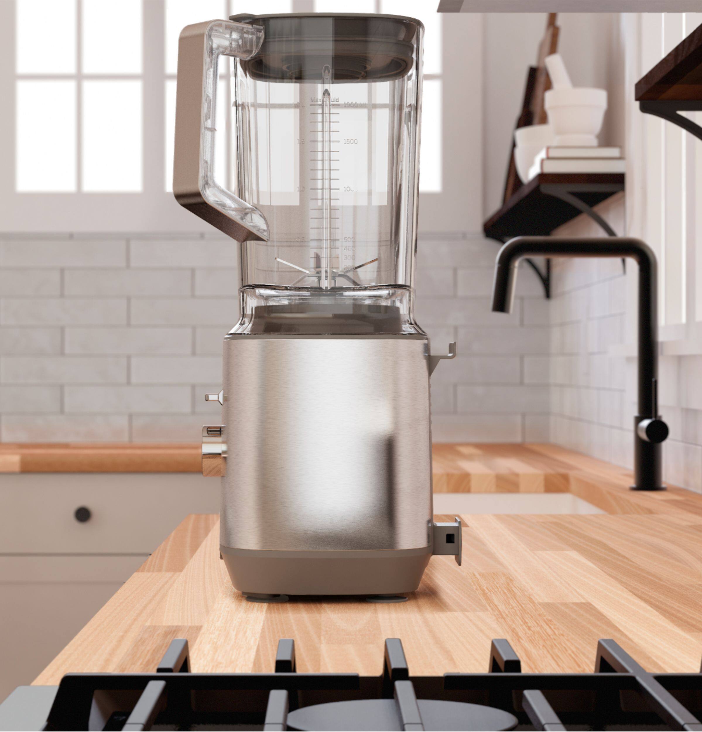 Alt View 20. GE - 5-Speed 64-Oz. Blender with Blender Cups - Stainless Steel.