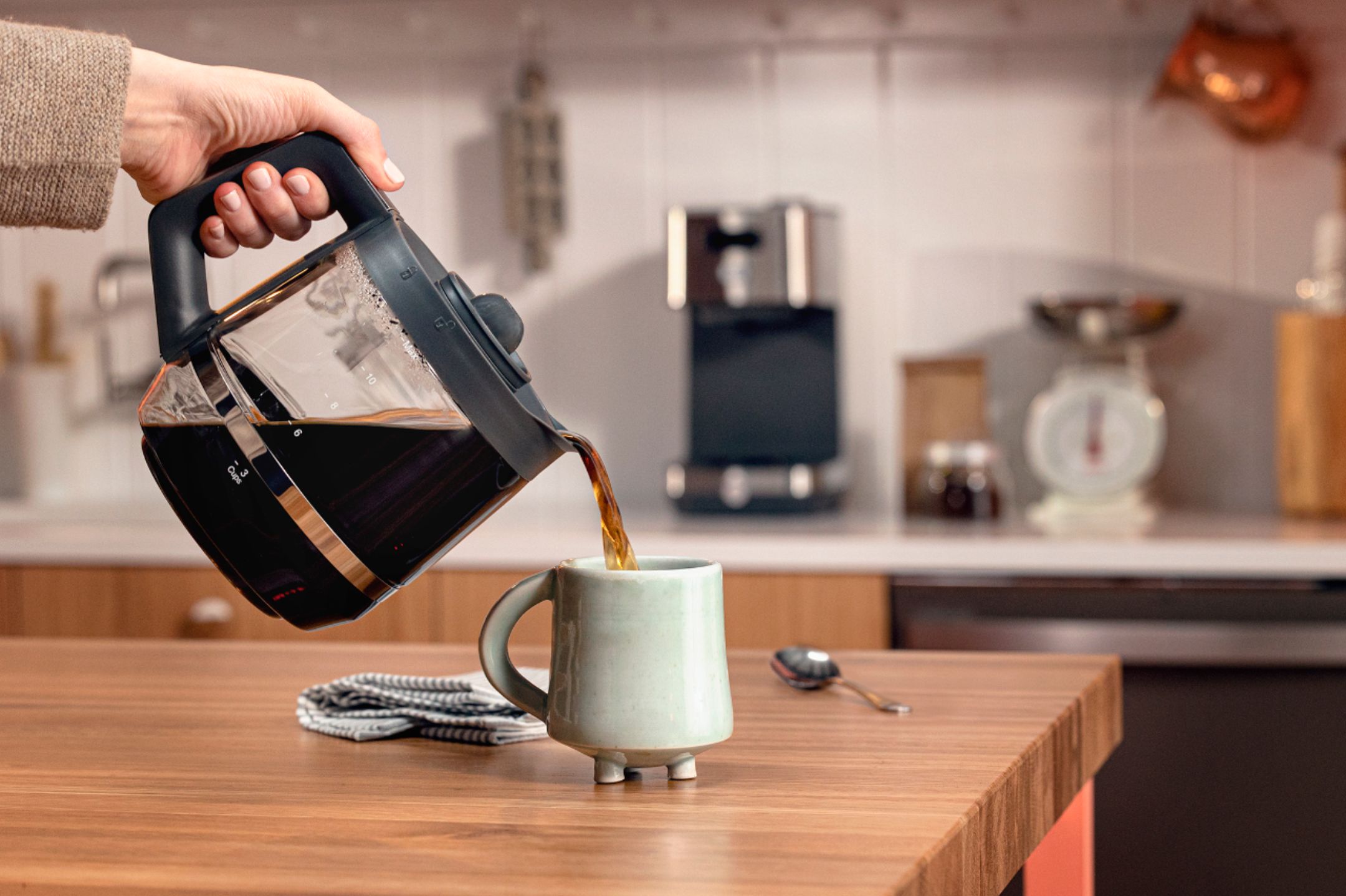 GE 12 Cup Drip Coffee Maker with Adjustable Keep Warm Plate
