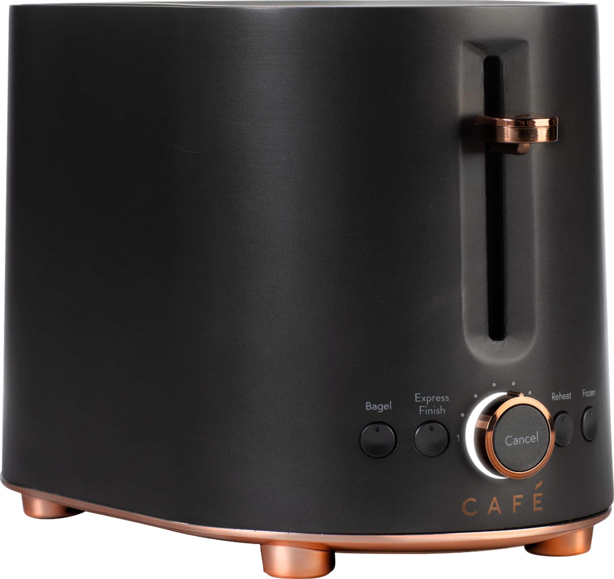 Angle. Café - Specialty 2-Slice Toaster - Matte Black.