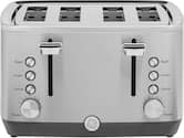 GE - 4-Slice Toaster - Stainless Steel