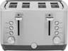 GE - 4-Slice Toaster with 7 Shade Settings and Extra Wide Slots - Stainless Steel