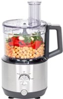 GE - 12-Cup Food Processor - Stainless Steel - Front_Zoom