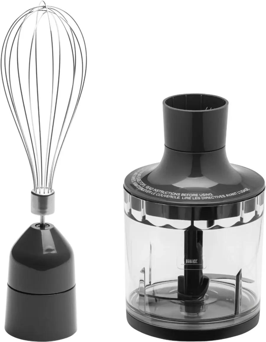 Alt View 21. GE - Immersion 2-Speed Handheld Blender (4 Piece Set) - Stainless Steel.