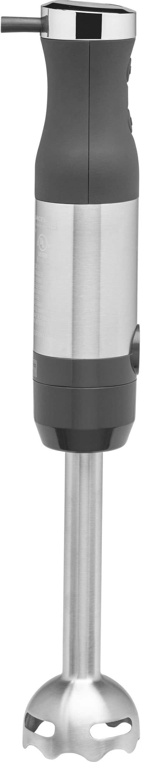 Left. GE - Immersion 2-Speed Handheld Blender (4 Piece Set) - Stainless Steel.