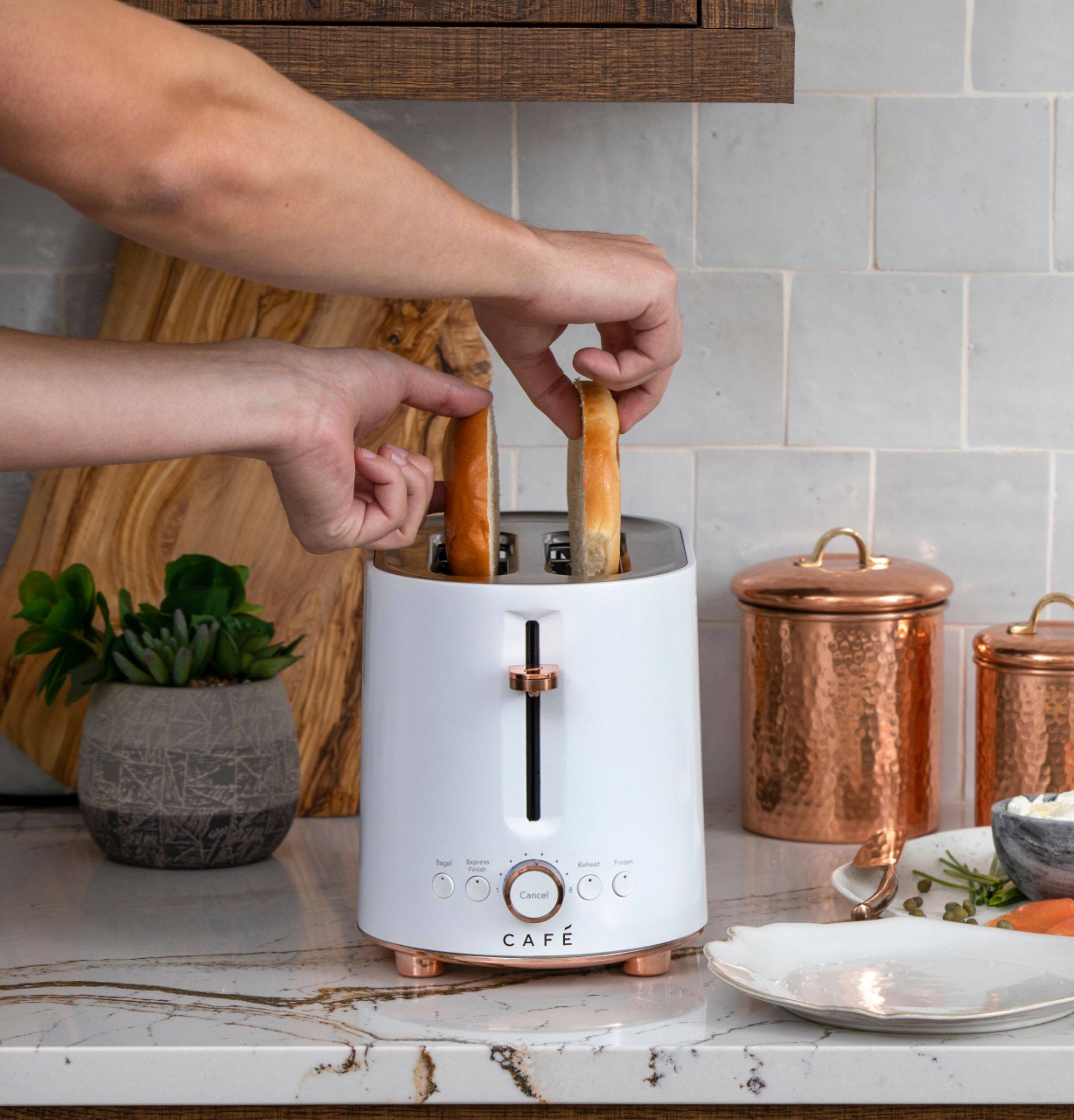 Alt View 22. Café - Specialty 2-Slice Toaster - Matte White.