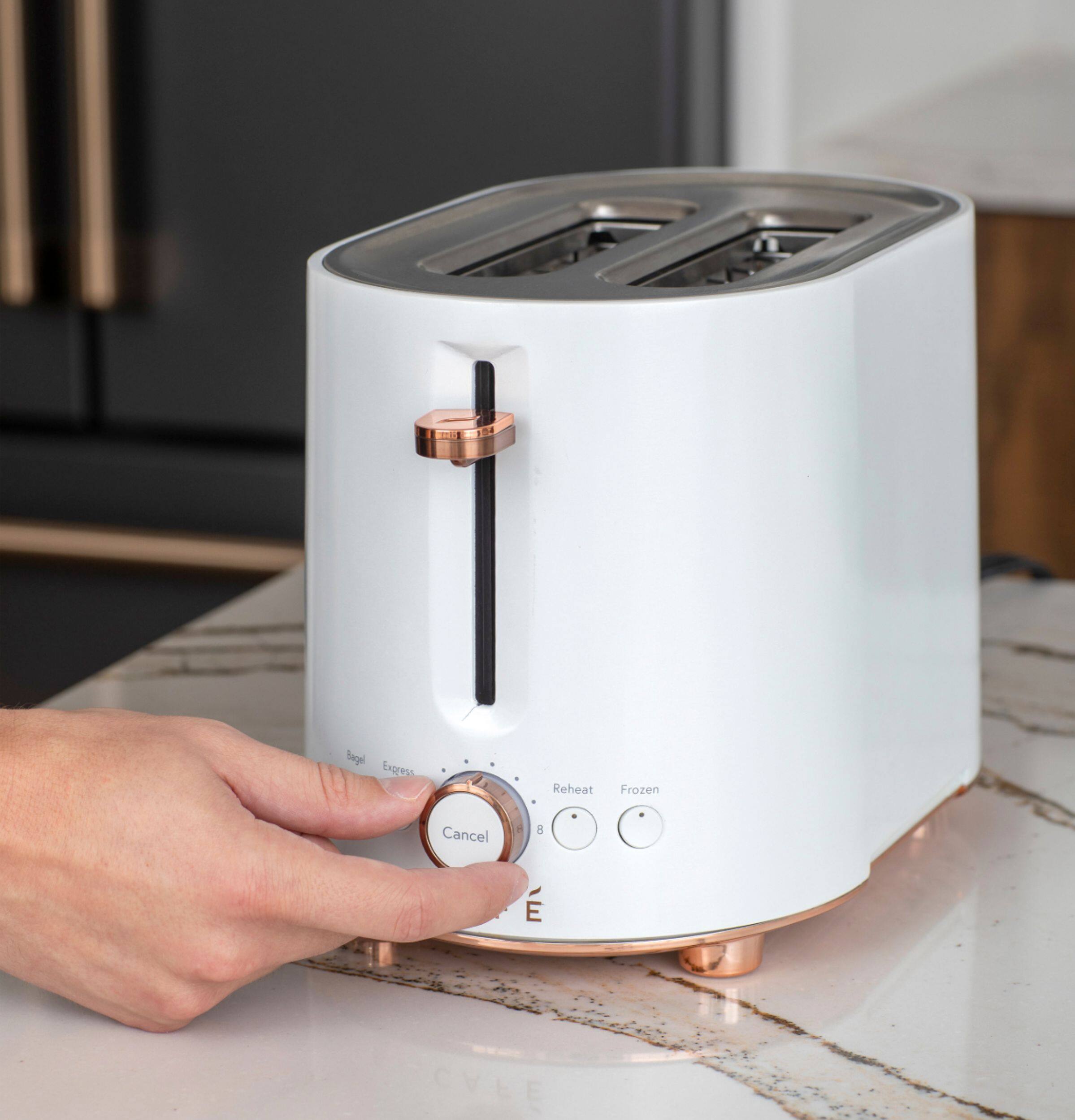 Alt View 23. Café - Specialty 2-Slice Toaster - Matte White.