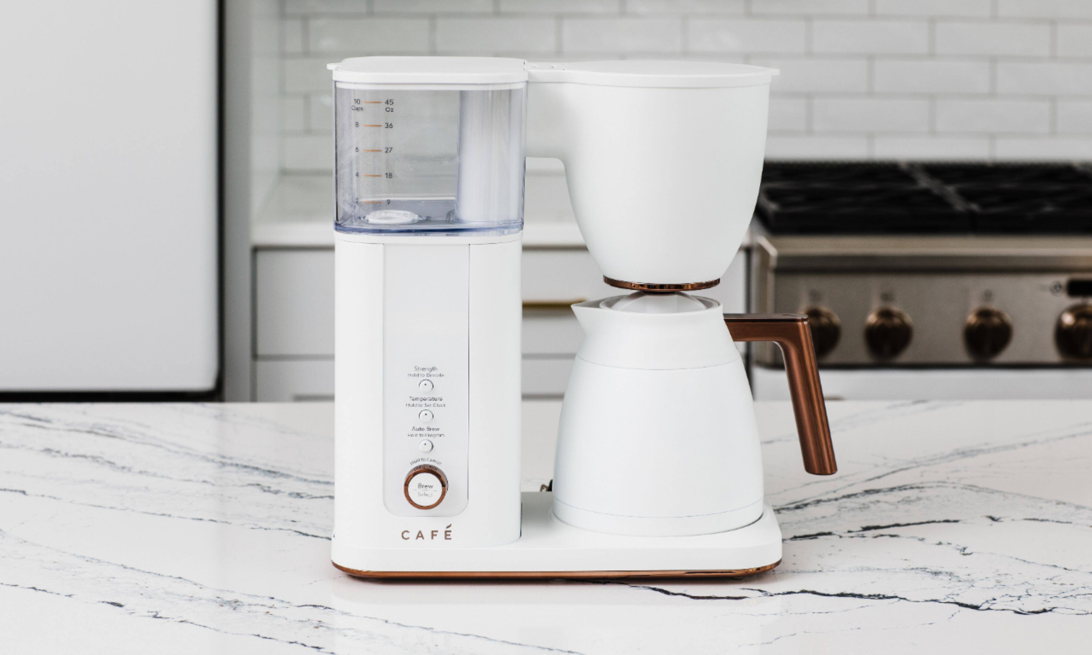 Alt View 30. Café - Smart Drip 10-Cup Coffee Maker with Wi-Fi - Matte White.