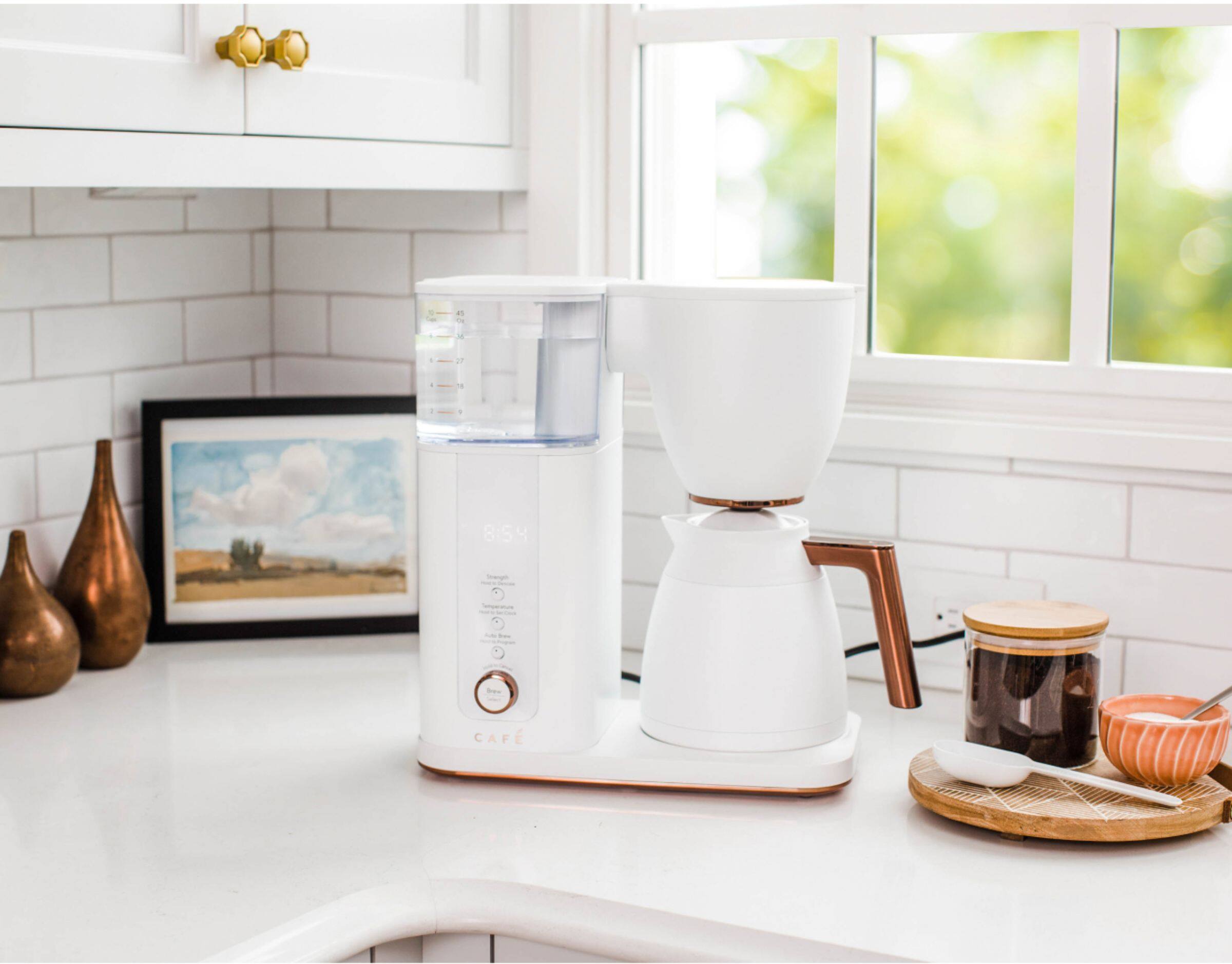 Alt View 35. Café - Smart Drip 10-Cup Coffee Maker with Wi-Fi - Matte White.