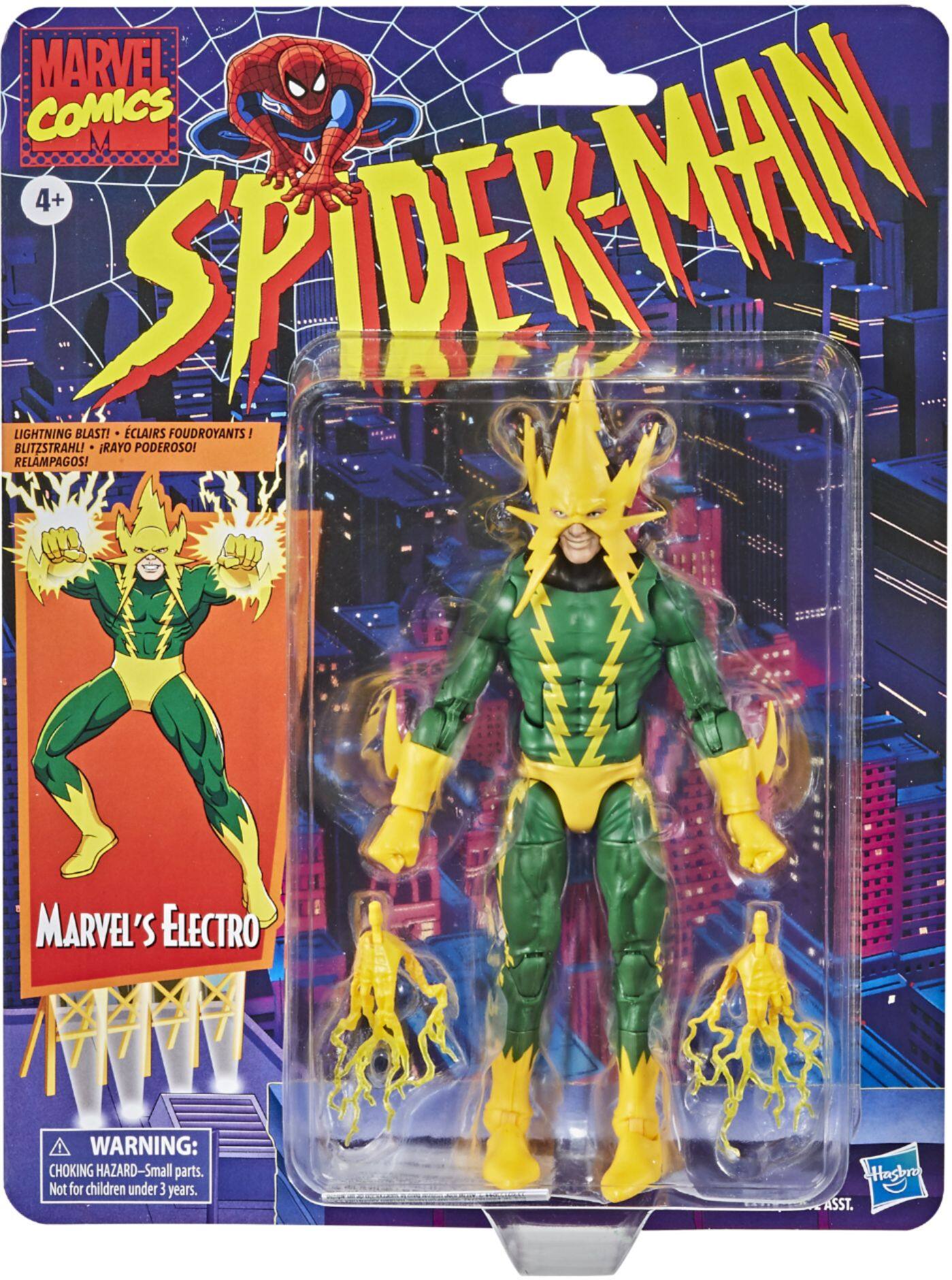 Alt View 12. Marvel - Hasbro Marvel Legends 6-inch Marvel’s Electro Retro Collection Figure.