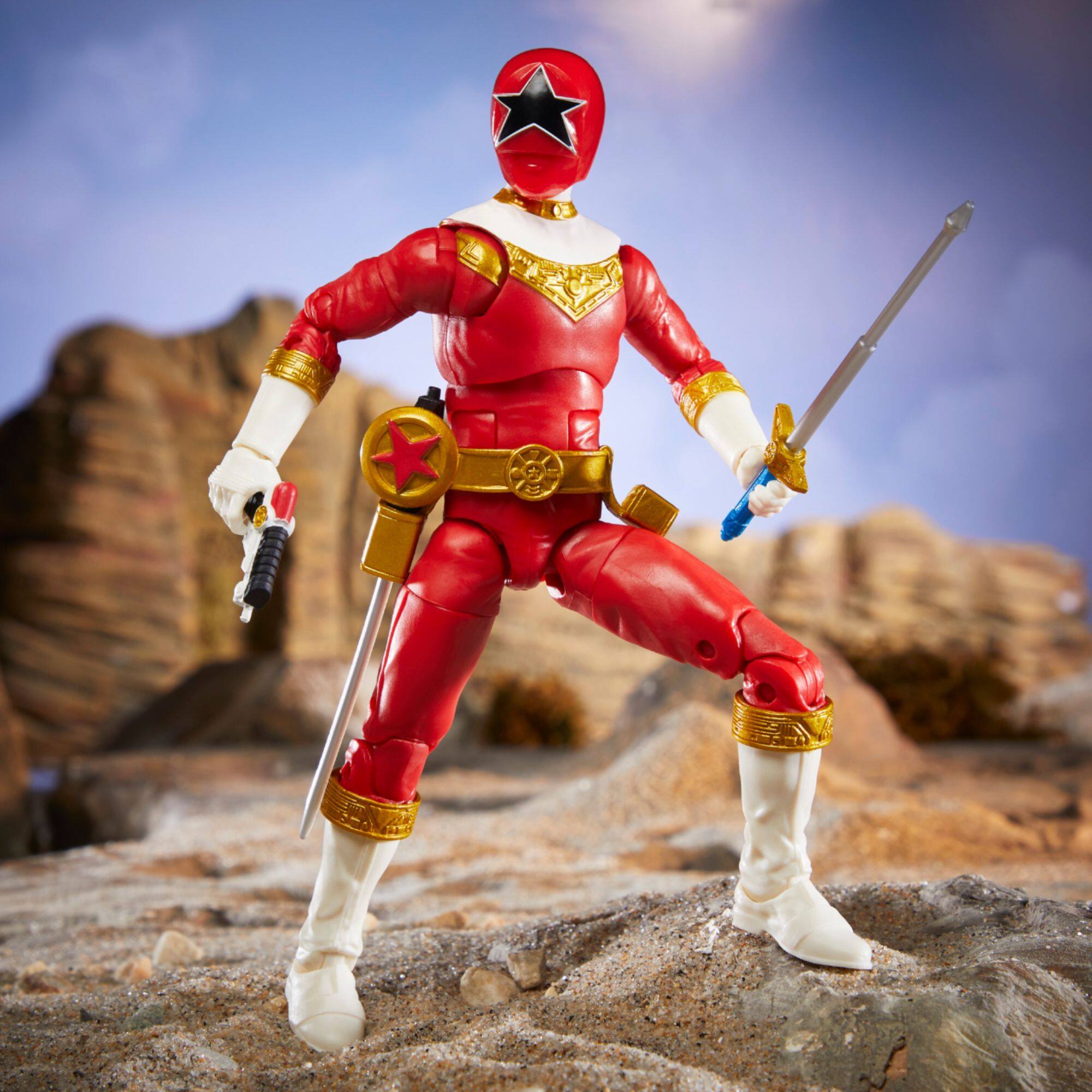 Alt View 17. Power Rangers - Lightning Collection Zeo Red Ranger Figure.