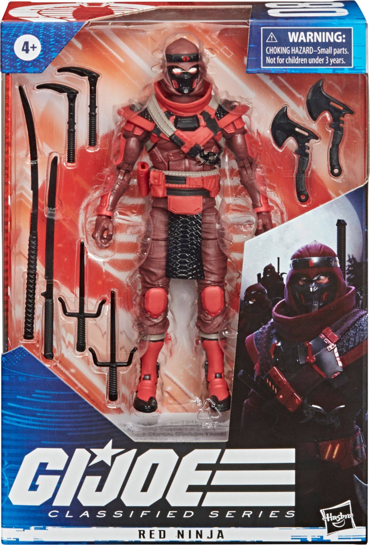 Alt View 12. Hasbro - G.I. Joe Classified Series Red Ninja Action Figure.