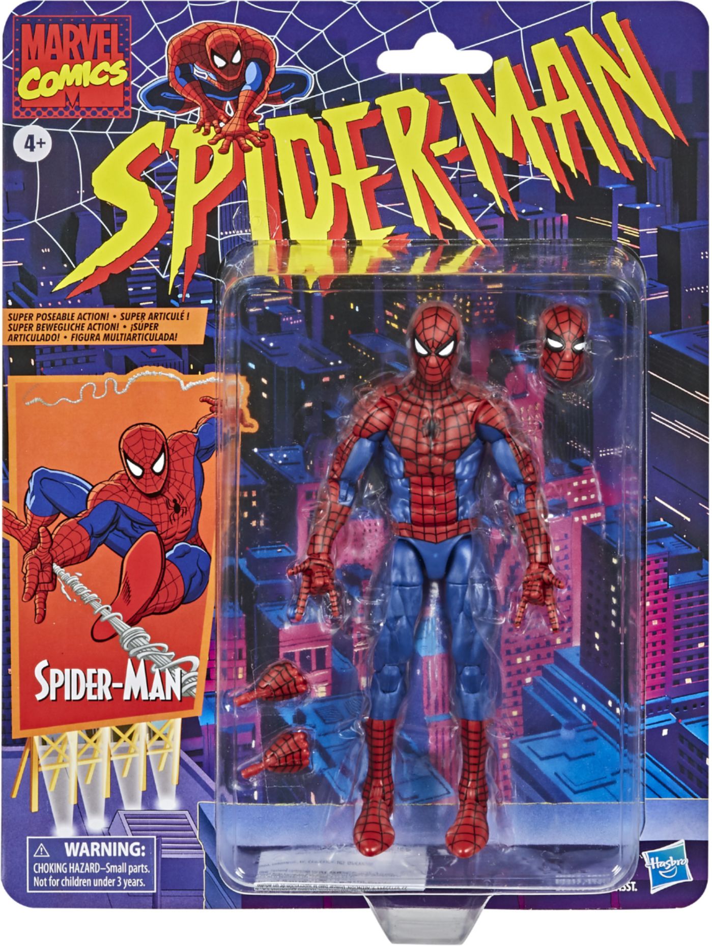 SPIDER-MAN FIGURINE MARVEL SPIDER-MAN RETRO COLLECTION HASBRO 15 CM -  Kingdom Figurine