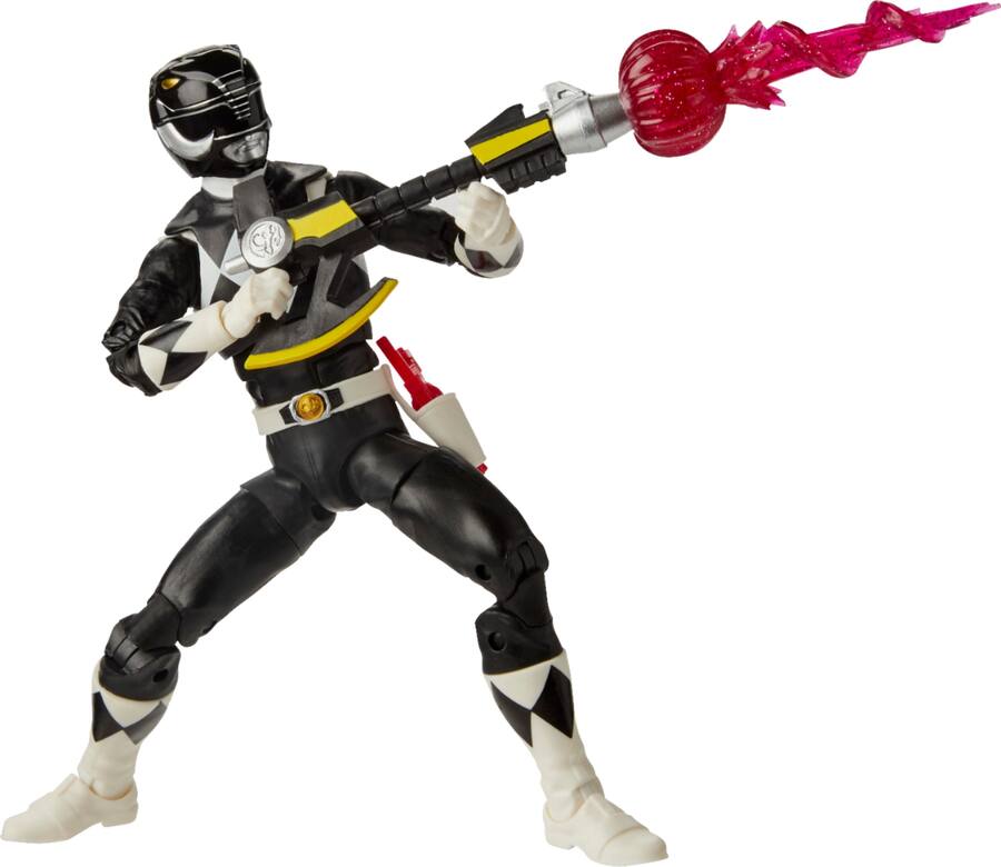 Power Rangers Lightning Collection Mighty Morphin Black Ranger Figure ...