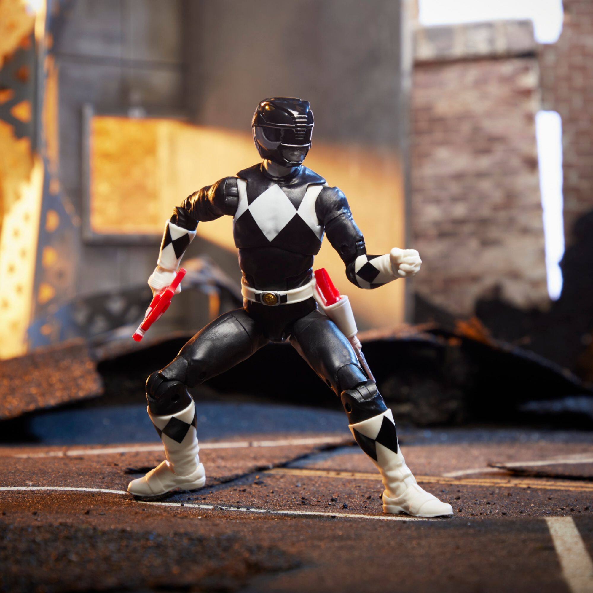 Alt View 16. Power Rangers - Power Rangers Lightning Collection Mighty Morphin Black Ranger Figure.