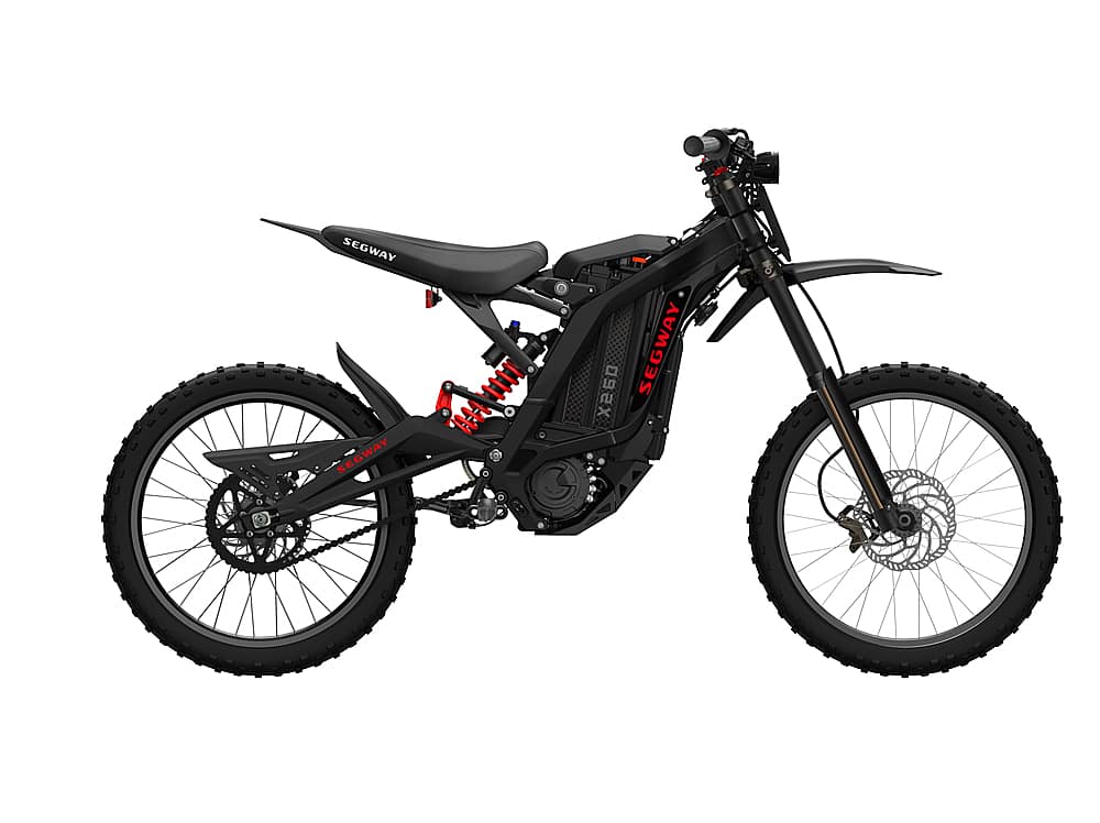 Segway - Dirt eBike x260 w/74.6 mi Max Operating Range & 46.6 mph Max Speed - Black