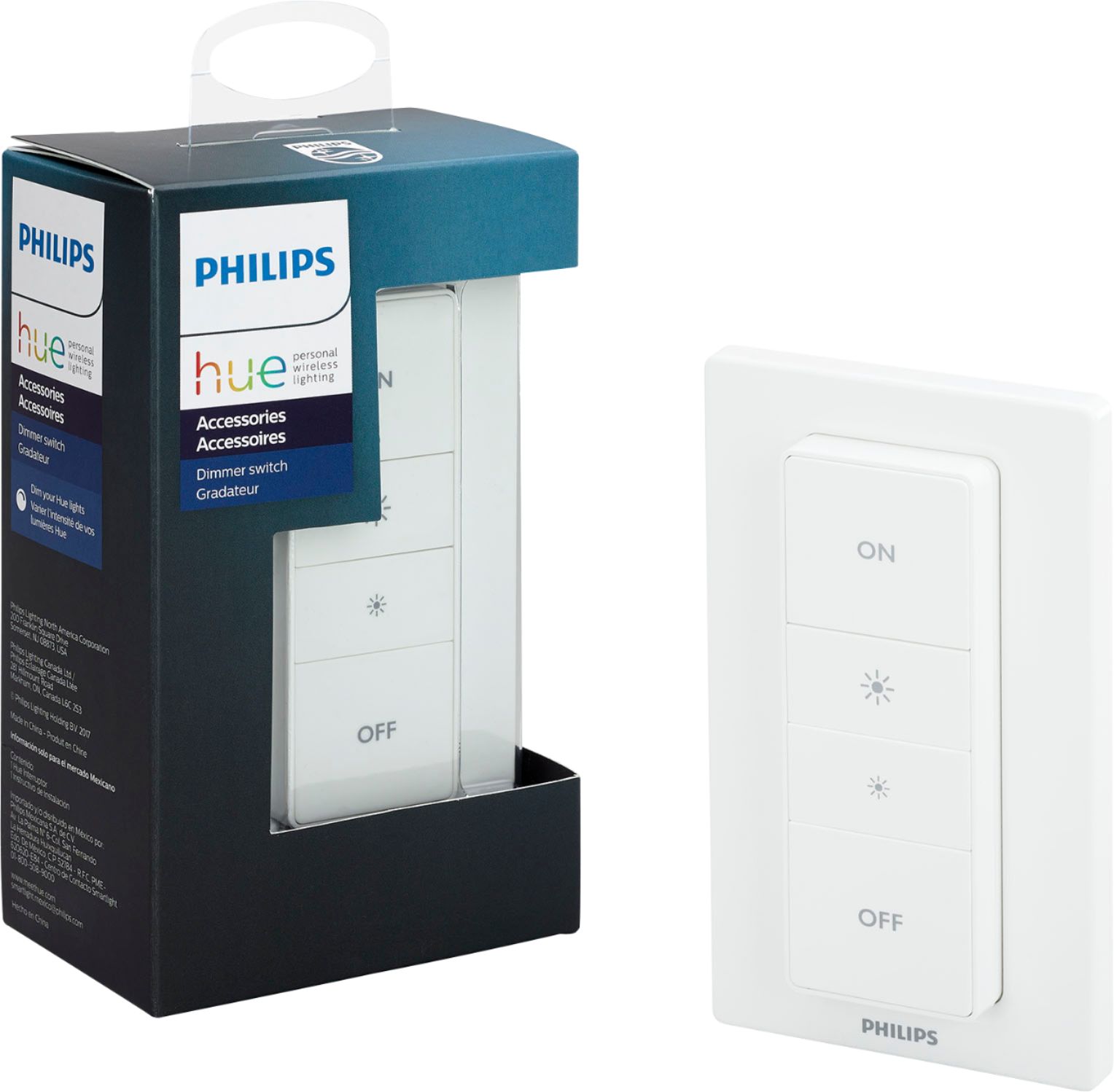 Interrupteur intelligent de lumière Philips Hue Dimmer Switch