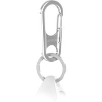 Jura - Carabiner with Anchor for Apple AirPods, AirPods Pro, and AirPods 2nd and 3rd Generation (Lighting Charging Case) - Silver - Front_Zoom