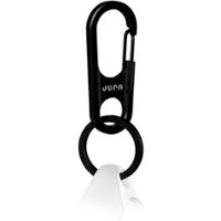 Jura - Carabiner with Anchor for Apple AirPods, AirPods Pro, and AirPods 2nd and 3rd Generation (Lighting Charging Case) - Black - Front_Zoom