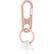 Front. Jura - Carabiner with Anchor for Apple AirPods, AirPods Pro, and AirPods 2nd and 3rd Generation (Lighting Charging Case) - Rose gold.