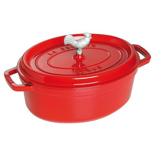 Staub - Cast Iron 5.75-qt Coq au Vin Cocotte - Cherry