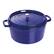 Angle. Staub - Cast Iron 9-qt Round Cocotte - Dark Blue.