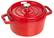 Angle. Staub - Cast Iron 9-qt Round Cocotte - Cherry.