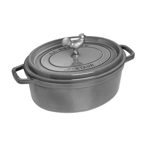 Staub - Cast Iron 5.75-qt Coq au Vin Cocotte - Graphite Grey