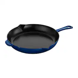 Staub - Cast Iron 12-inch Fry Pan - Dark Blue