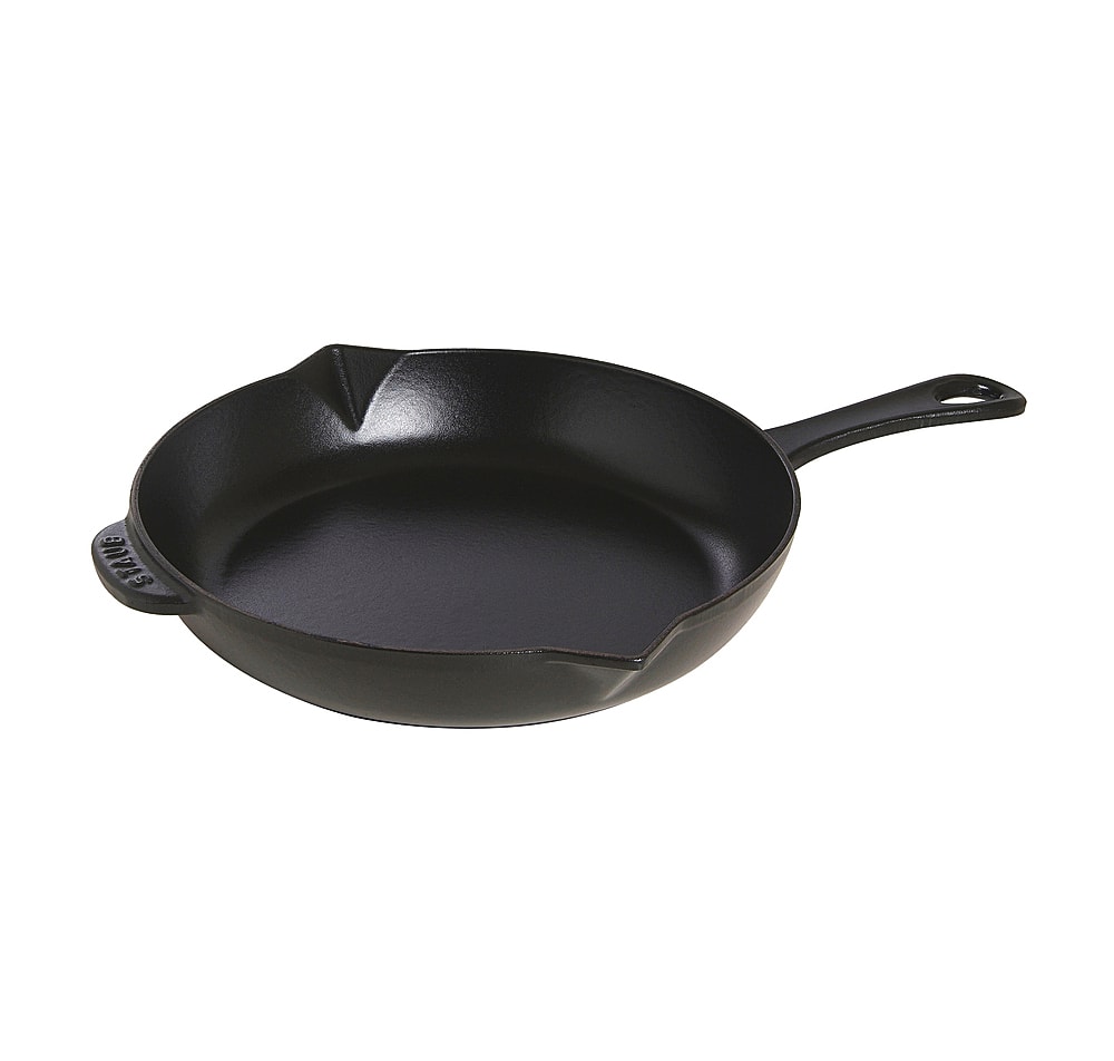 Staub - Cast Iron 10-inch Fry Pan - Black Matte - Angle_Zoom